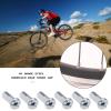 Micro Traders 100Pcs Bicycle Spoke Nipples Fit for 14G / 2mm Dia Mountain Road Bike Silver Steel 12mm Long Cycling Replacement Accessories view 2