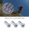 Micro Traders 100Pcs Bicycle Spoke Nipples Fit for 14G / 2mm Dia Mountain Road Bike Silver Steel 12mm Long Cycling Replacement Accessories view 3