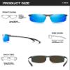 BIRCEN Polarized Carbon-Fiber Sunglasses for Men: Ultralight UV Protection Sun Glasses for Outdoor Sports Fishing Golf Hiking view 3
