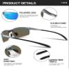 BIRCEN Polarized Carbon-Fiber Sunglasses for Men: Ultralight UV Protection Sun Glasses for Outdoor Sports Fishing Golf Hiking view 4