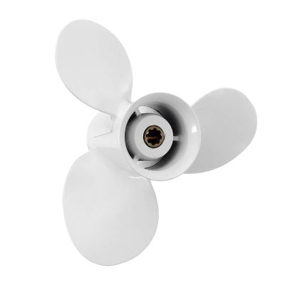 Azingysail Aluminum Outboard Propeller 9 1/4 x 9 3/4 for Yamaha Engines 9.9-15HP, 683-45952-00-EL, 8 Spline Tooth,3 Blades,RH