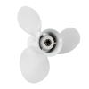 Azingysail Aluminum Outboard Propeller 9 1/4 x 9 3/4 for Yamaha Engines 9.9-15HP, 683-45952-00-EL, 8 Spline Tooth,3 Blades,RH view 1