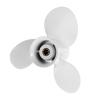 Azingysail Aluminum Outboard Propeller 9 1/4 x 9 3/4 for Yamaha Engines 9.9-15HP, 683-45952-00-EL, 8 Spline Tooth,3 Blades,RH view 4