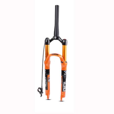 LvTu Magnesium Alloy Air Fork, 26/27.5/29 Inch Mountain Bike Suspension Fork, 120 Mm Travel, 9mm QR, Manual Lock/Remote Lock (Color : Tapered Remote Lockout, Size : 29)