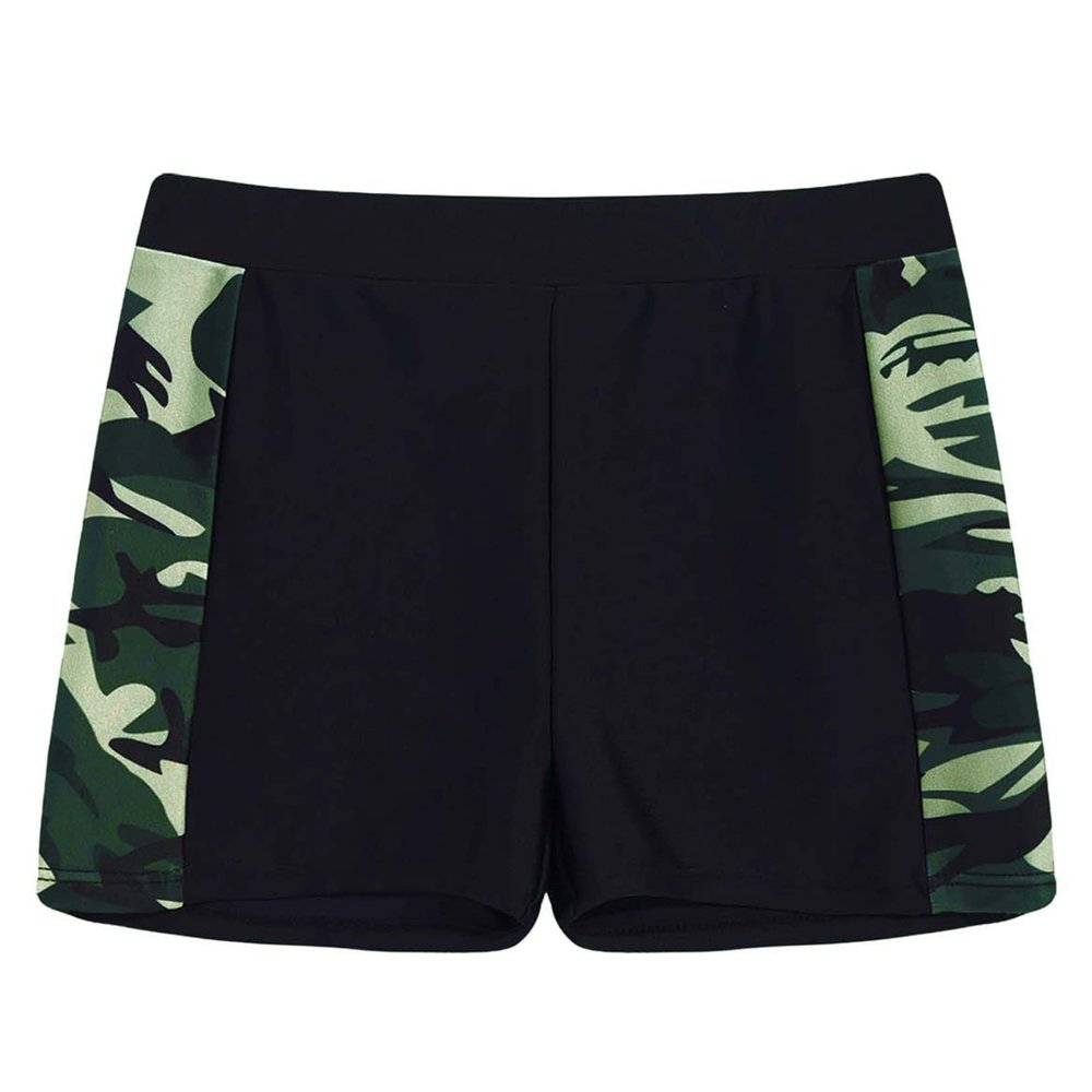 Freebily Kids Camouflage Print Stretchy Booty Shorts Gym Yoga Sports Workout Bottoms Green Camouflage 8 Years