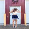 Avidlove Womens Pleated Skirt High Waisted School Girl Skirts Navy Blue Pleated Skirt(Navy BlueL) view 3