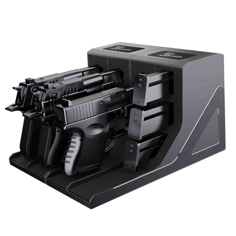 MINGOR Pistol Rack Handgun Holder, Foam Protective Pistol Gun Magazine Stand Storage, Gun Safe Organizer Accessories
