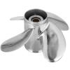 Azingysail Stainless Steel Propeller 25-60HP RH 13 Tooth 4 Blade SS Prop for Yamaha Outboard Motor Engine view 3