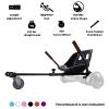 KKA Hoverboard Kart, Hover Cart, Buggy Attachment for 6.5"/8"/10" Hoverboards, Hoverboard Accessory to Transform Hover Boards into Go Karts (Black) view 2