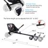 KKA Hoverboard Kart, Hover Cart, Buggy Attachment for 6.5"/8"/10" Hoverboards, Hoverboard Accessory to Transform Hover Boards into Go Karts (Black) view 3