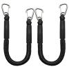 4 Feet Bungee Dock Line Double Clips Heavy Duty 316 Stainless Steel Clips Boat Ropes Mooring Ropefor for Boats PWC, Built in Snubber, Kayak,Watercraft,SeaDoo,Jet Ski, Pontoon, Canoe, Power Boat 2-Pack view 1