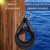 4 Feet Bungee Dock Line Double Clips Heavy Duty 316 Stainless Steel Clips Boat Ropes Mooring Ropefor for Boats PWC, Built in Snubber, Kayak,Watercraft,SeaDoo,Jet Ski, Pontoon, Canoe, Power Boat 2-Pack view 3