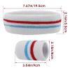 Yolev Striped Sweatband Set Sports Headband Wristband (1 Headband and 2 Wristbands) Set Sweatbands for Athletic Men and Women view 3