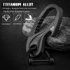 TISUR Titanium Keychain Carabiner Clip, Key Fob Holder, Quick Release D Ring Keychain Heavy Duty Bottle Opener Keychain Car Key Chain for Men (Black) view 2