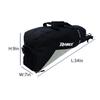 PHINIX Equipment Tote bag for Baseball and Softball- Holds Bat, Helmet, & Glove (Black & Gray) view 2
