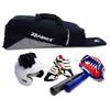 PHINIX Equipment Tote bag for Baseball and Softball- Holds Bat, Helmet, & Glove (Black & Gray) view 3