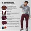 ETHANOL Men's Slim Stretchy Casual Corduroy Pant APL21950SK Wine 38 view 4