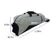 PHINIX Equipment Tote bag for Baseball and Softball- Holds Bat, Helmet, & Glove (Gray & Black) view 2
