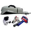 PHINIX Equipment Tote bag for Baseball and Softball- Holds Bat, Helmet, & Glove (Gray & Black) view 3