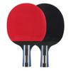 LINGOSHUN Table Tennis Bat,ITTF Approved,Beginner Ping Pong Racket 2 Player Set for Family Game,Entertaining,Training / 2 Stars/B view 1