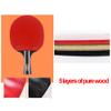 LINGOSHUN Table Tennis Bat,ITTF Approved,Beginner Ping Pong Racket 2 Player Set for Family Game,Entertaining,Training / 2 Stars/B view 4