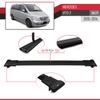 apline Compatible with Mercedes Vito 2 (W639) Post-Facelift 2010-2014 Fly Model Car Roof Rack Cross Bar Black Aluminium 3 Bars view 4
