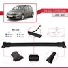 apline Compatible with Volkswagen Golf Sportvan 2014-2017 Fly Model Car Roof Rack Cross Bar Black Aluminium 2 Bars view 4