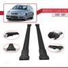 apline Compatible with Mercedes C Class 2 (S203) 2000-2007 Fly Model Car Roof Rack Cross Bar Black Aluminium 2 Bars view 3