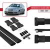 apline Compatible with Mercedes C Class 2 (S203) 2000-2007 Fly Model Car Roof Rack Cross Bar Black Aluminium 2 Bars view 4