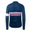 Coconut Ropamo CR Men's Long Sleeve Cycling Jersey with Zipper Pockets Bike Shirt Cycle Clothing Quick Dry Breathable (XL, Navy) view 2