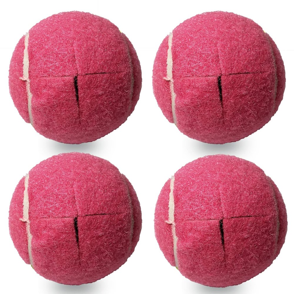 RMAMSCOV Tennis Balls for Walkers 4 Pack, RMASCOV Precut Tennis Balls for Walkers,Walker Balls Tennis Ball for Chair Legs(Pink)