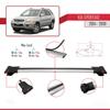Compatible with Kia Sorento 2 (XM) 2010-2014 Fly Model Car Roof Rack Cross Bar Grey Aluminium 2 Bars view 3