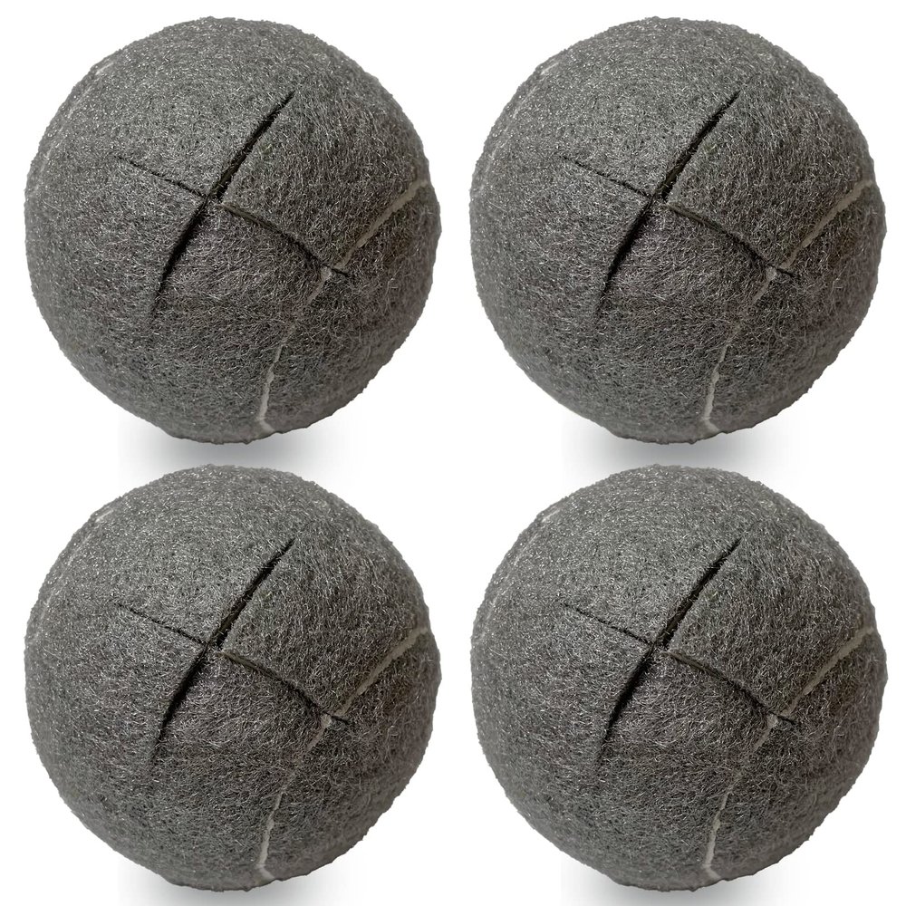 RMAMSCOV Tennis Balls for Walkers 4 Pack, RMASCOV Precut Tennis Balls for Walkers,Walker Balls Tennis Ball for Chair Legs(Grey)