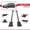 apline Compatible with Ford Grand C-Max (C344) 2011-2019 Fly Model Car Roof Rack Cross Bar Grey Aluminium 2 Bars view 3