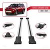apline Compatible with Toyota 4Runner (N280) 2010-2024 Fly Model Car Roof Rack Cross Bar Grey Aluminium 2 Bars view 3