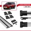 apline Compatible with Toyota 4Runner (N280) 2010-2024 Fly Model Car Roof Rack Cross Bar Grey Aluminium 2 Bars view 4