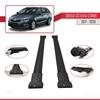 apline Compatible with Skoda Octavia 3 (5E) SW Post-Facelift 2017-2020 Fly Model Car Roof Rack Cross Bar Black Aluminium 2 Bars view 3