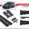 apline Compatible with Skoda Octavia 3 (5E) SW Post-Facelift 2017-2020 Fly Model Car Roof Rack Cross Bar Black Aluminium 2 Bars view 4