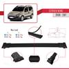 apline Compatible with Citroen Nemo 3 (225) 2008-2017 Fly Model Car Roof Rack Cross Bar Black Aluminium 3 Bars view 3