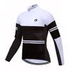 Coconut Ropamo CR Men's Long Sleeve Cycling Jersey with Zipper Pockets Bike Shirt Cycle Clothing Quick Dry Breathable (2XL, White/Black) view 1