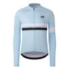 Coconut Ropamo CR Long Sleeve Cycling Jersey Mens, 3+1 Zipper Pockets Bicycle Tops Quick Dry Breathable Biking Shirt (M, Light Blue) view 1