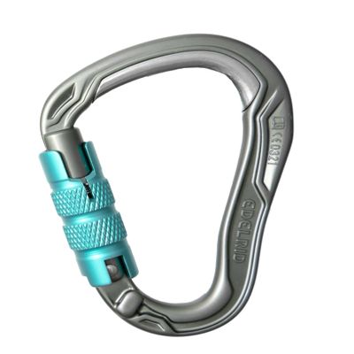 EDELRID HMS Bulletproof Locking Carabiner - Slate Triple Lock