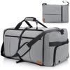 120L Travel Duffle Bag for Men, Large Foldable Duffel Bag for Travel with Shoe Compartment Overnight Weekender Bag Gym Bag for Men Women Waterproof & Tear Resistant (Gray, 120L) view 1