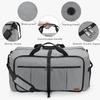 120L Travel Duffle Bag for Men, Large Foldable Duffel Bag for Travel with Shoe Compartment Overnight Weekender Bag Gym Bag for Men Women Waterproof & Tear Resistant (Gray, 120L) view 4