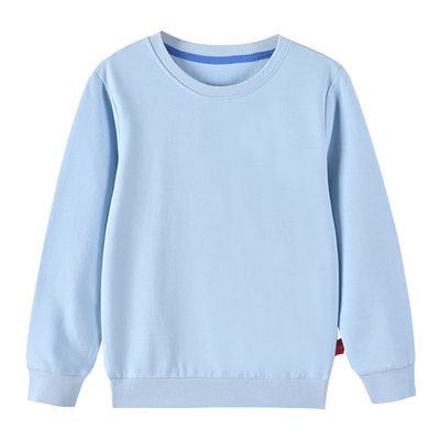 Toddler Boy's Girl's Pullover Sweatshirt,Casual Cotton Crewneck Sweatshirts Long Sleeve Solid Top Shirt Fall Outfit (Light Blue,6-7T,6 Years,7 Years)