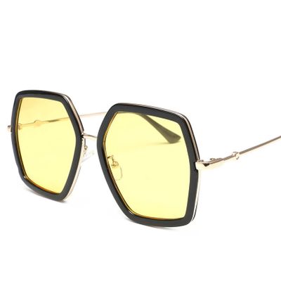 AMFG Female and Male Large Frame Glasses, Outdoor Sunshade Beach Sunscreen Glasses (Color : G, Size : Medium)