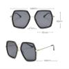 AMFG Female and Male Large Frame Glasses, Outdoor Sunshade Beach Sunscreen Glasses (Color : G, Size : Medium) view 2