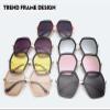 AMFG Female and Male Large Frame Glasses, Outdoor Sunshade Beach Sunscreen Glasses (Color : G, Size : Medium) view 3