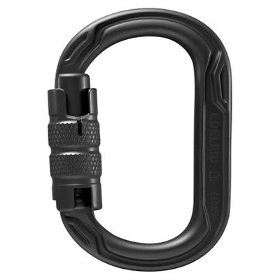 EDELRID Oval Power 2500 Locking Carabiner - Night Triple Lock