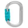 EDELRID Oval Power 2500 Locking Carabiner - Silver Triple Lock view 1